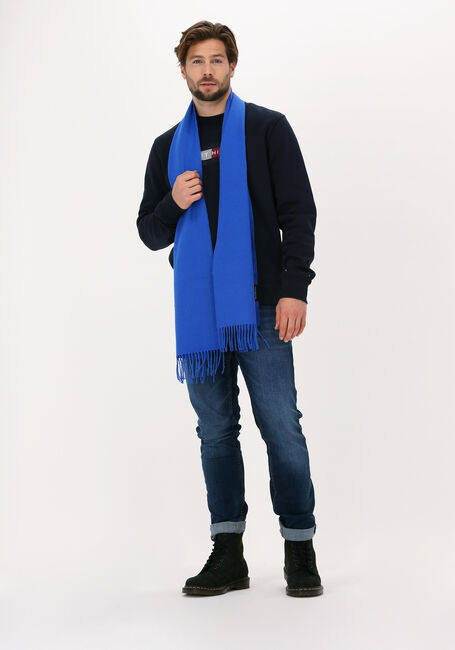 Blaue TOMMY HILFIGER Schal UPTOWN WOOL SCARF - large
