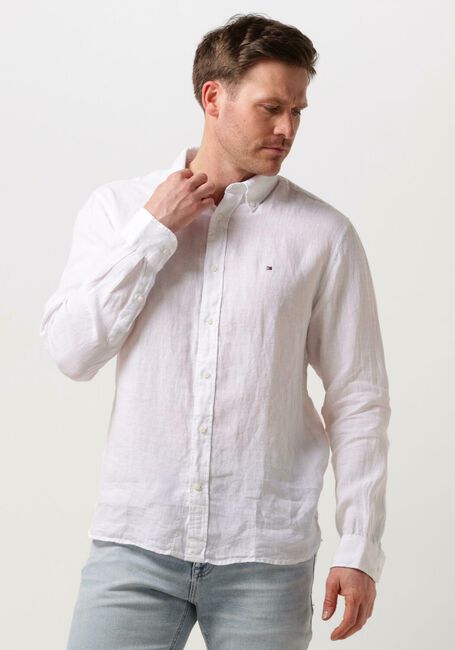 Weiße TOMMY HILFIGER Casual-Oberhemd PIGMENT DYED LI SOLID RF SHIRT - large