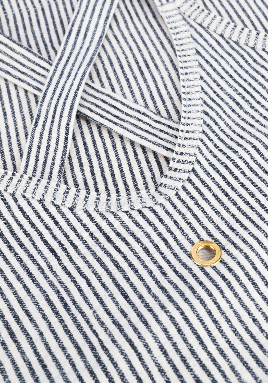 Nicht-gerade weiss 10DAYS Top WRAPPER DENIM STRIPE - large