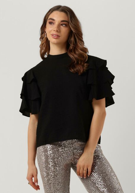Schwarze OBJECT Top OBJCERCIA S/S TOP - large