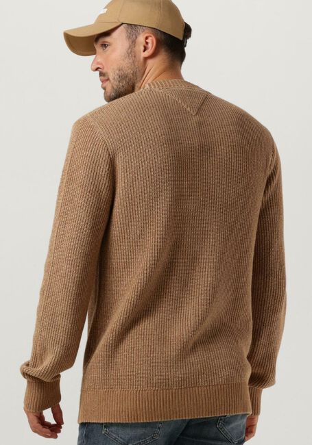 Beige TOMMY JEANS Pullover TJM REG TONAL XS BADGE SWEATER - large