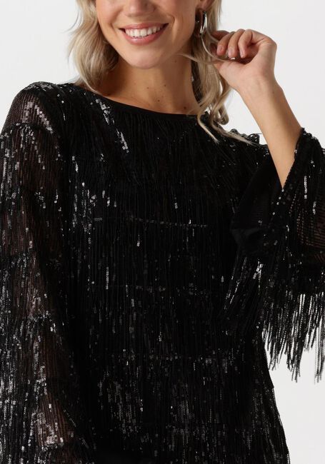 Schwarze ANA ALCAZAR Minikleid PURE SEQUINS DRESS - large
