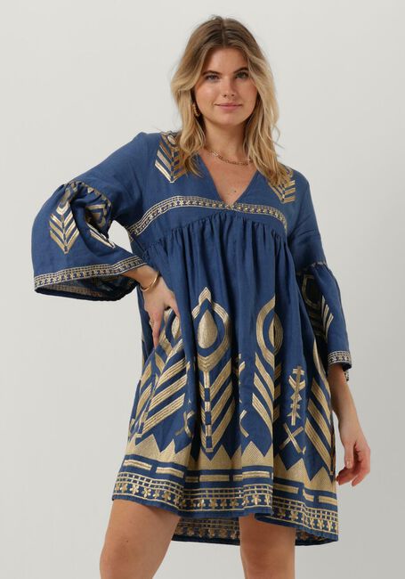 Blaue GREEK ARCHAIC KORI Minikleid 230559 - large