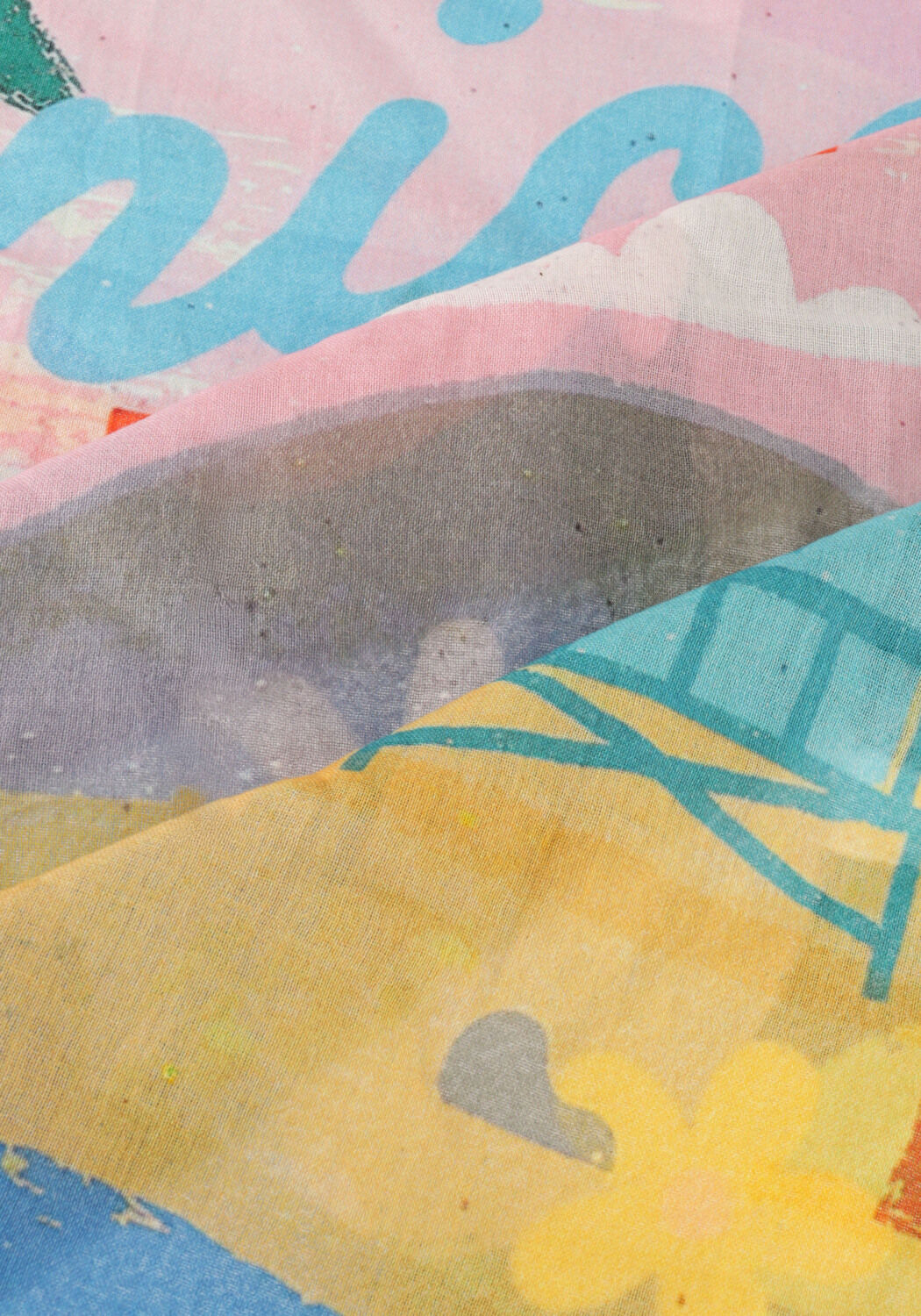 Blaue MOMENT IN MAY. Schal BOBBY - large