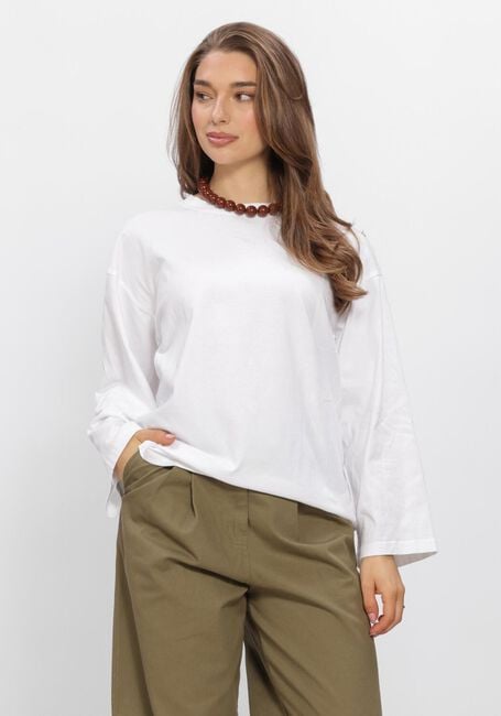 Wei&szlig;e BOII STUDIOS Top ALBERTO O-NECK BOXY - large