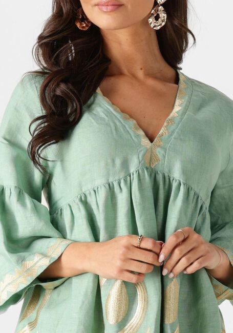 Grüne GREEK ARCHAIC KORI Minikleid 231114 - large