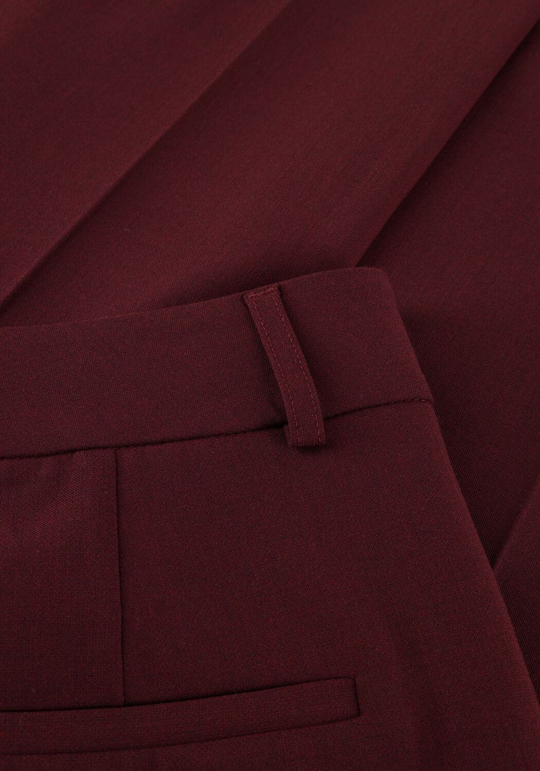 Bordeaux SELECTED WOMEN Weite Hose SLFRITA MW WIDE PANT MEL - large