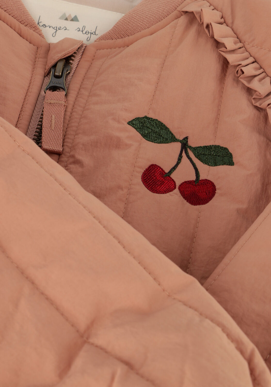 Hell-Pink KONGES SLOJD Jack JUNO FRILL BOMBER JACKET - large