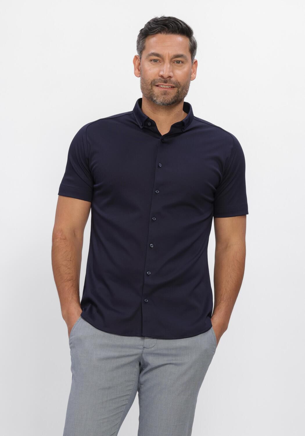 Dunkelblau DESOTO Casual-Oberhemd MODERN BD 1/2 - large