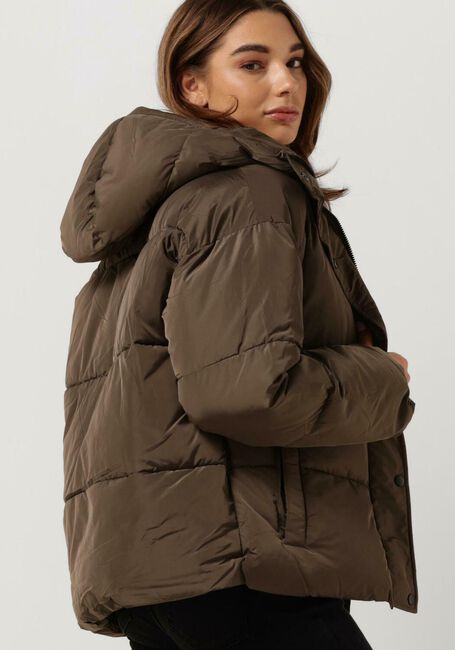 Braune LEVETE ROOM Wattierte Jack LR-GIBELLA 16 JACKET - large
