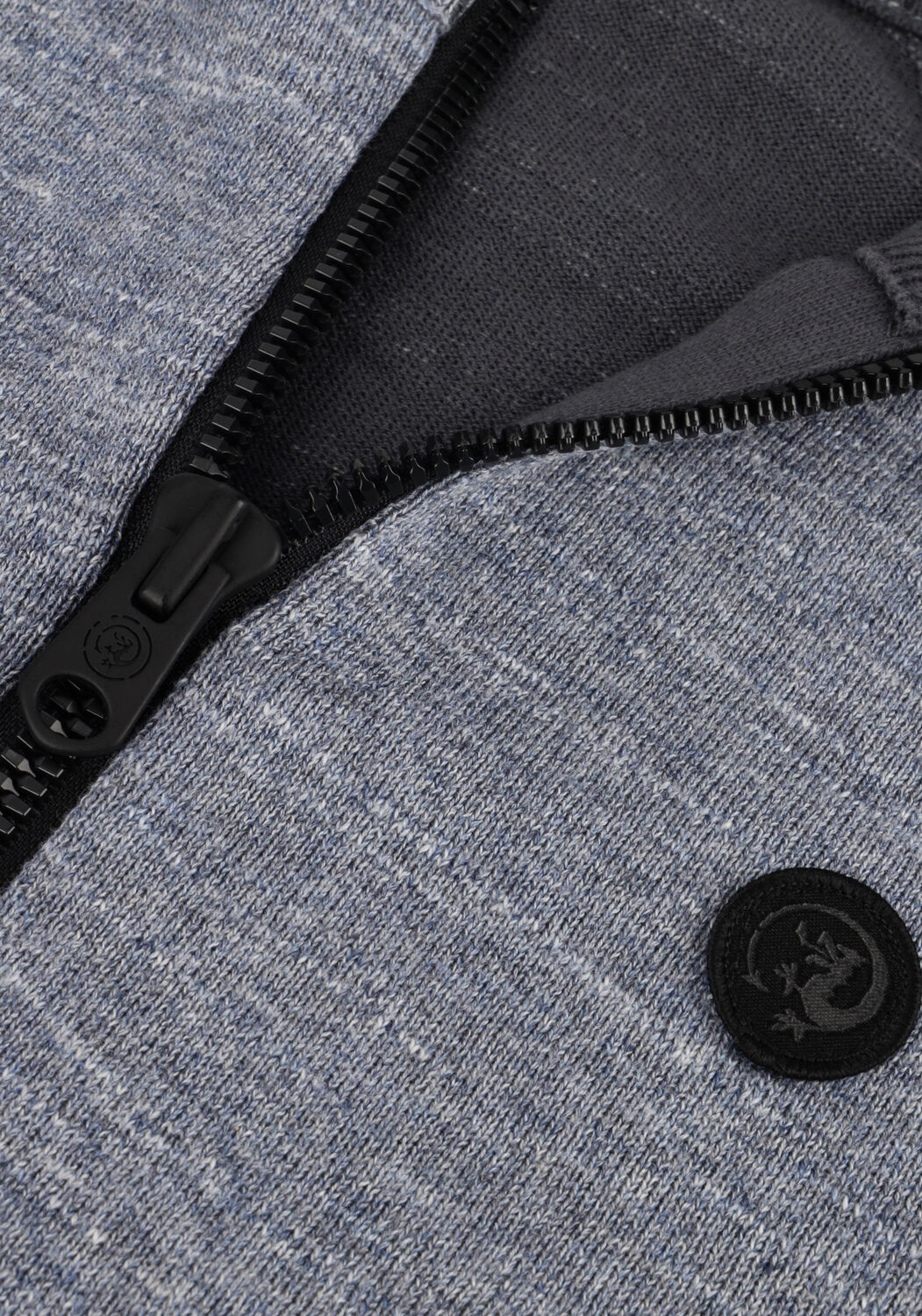 Dunkelblau CAST IRON Pullover HALF ZIP COLLAR COTTON HEATHER PLATED HALF ZIP - large