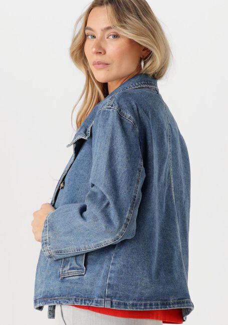 Blaue OBJECT Jeansjacke OBJTILLA GRO L/S LO DENIM JACKET - large