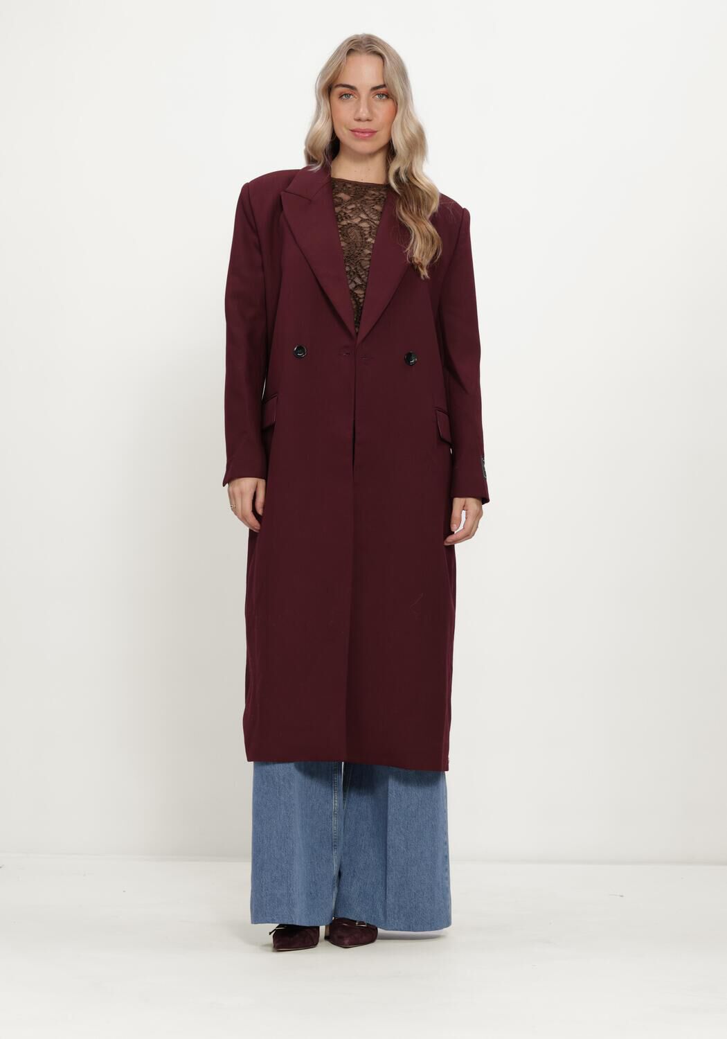 Bordeaux JOSH V M&auml;ntel ATHENA COAT - large