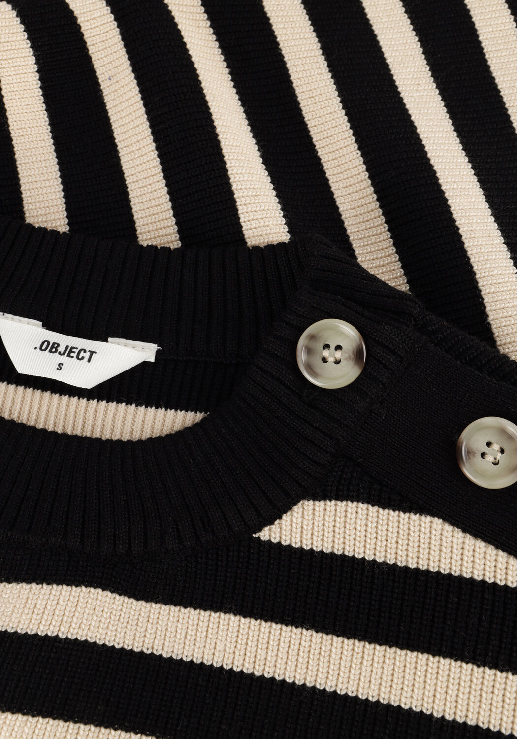 Schwarze OBJECT Pullover OBJELLY LO LS KNIT PULLOVER - large