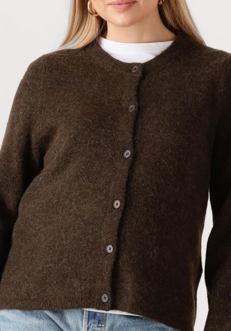 Braune SELECTED WOMEN Strickjacke SLFLULU NEW LS KNIT CARDIGAN - large