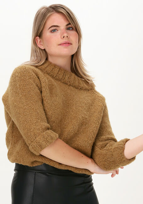 Camelfarbene PENN & INK Pullover W21L140 - large