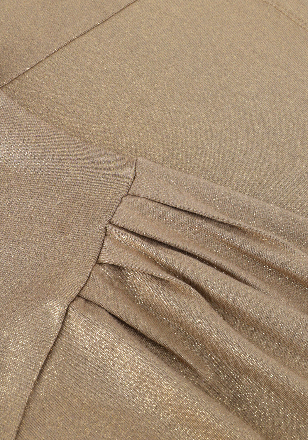 Braune SUMMUM Tops & T-shirts T-SHIRT METALLIC COATED JERSEY - large