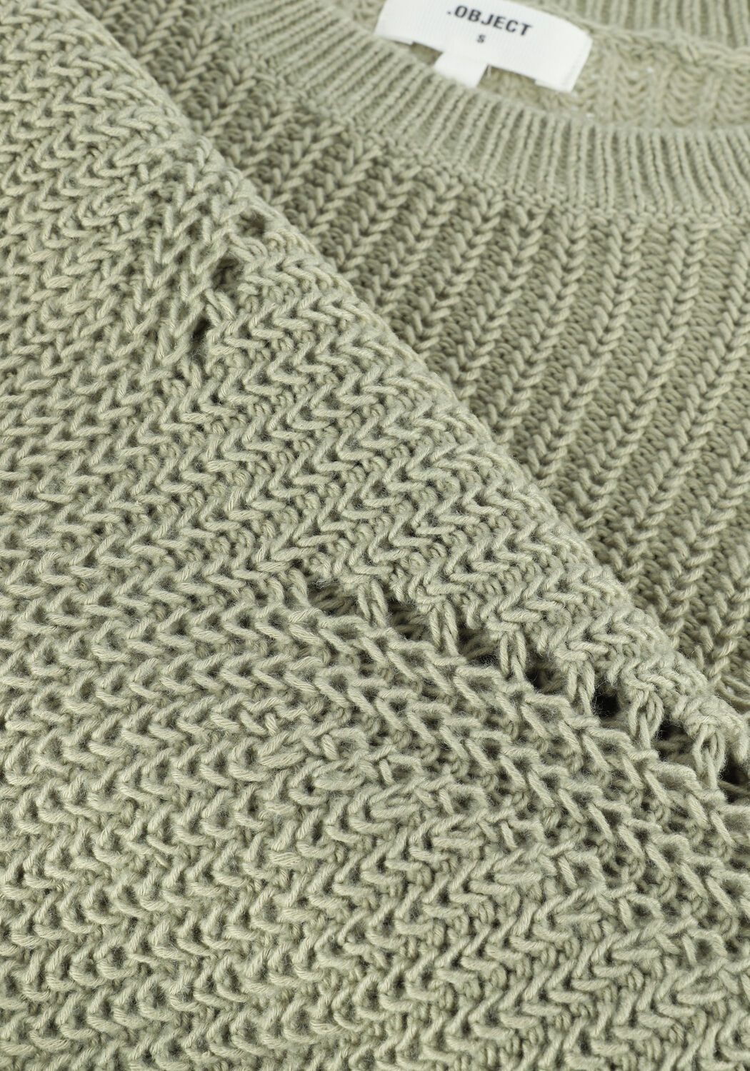 Gr&uuml;ne OBJECT Pullover OBJLANA L/S KNIT PULLOVER NOOS - large