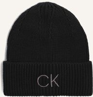 Schwarze CALVIN KLEIN Mütze ESSENTIALS BEANIE - medium