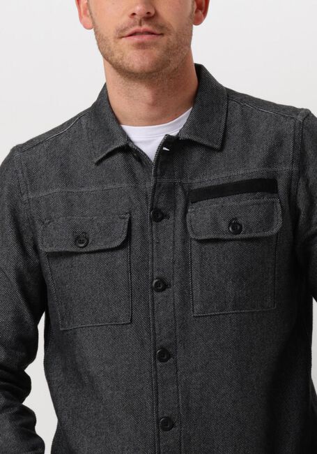 Schwarze PME LEGEND Hemden LONG SLEEVE SHIRT CTN 2TONE FLANNEL TWILL - large