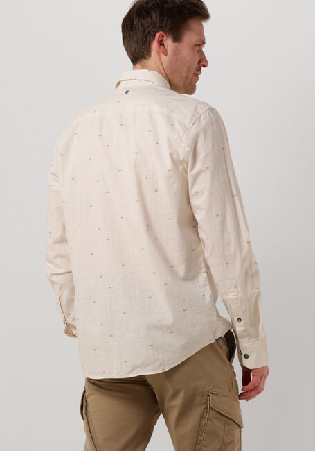 Beige PME LEGEND Casual-Oberhemd LONG SLEEVE SHIRT PRINT ON CTN SLUB - large