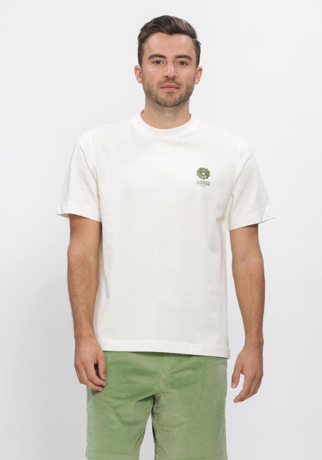 Wei&szlig;e SELECTED MEN Polos & T-Shirts SLHMAX GRAPHIC SS O-NECK TEE - large