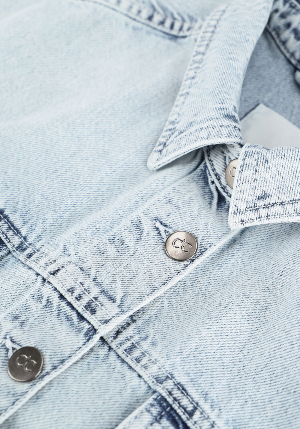 Blaue CO'COUTURE Gilet OCEAN DENIM VEST - large