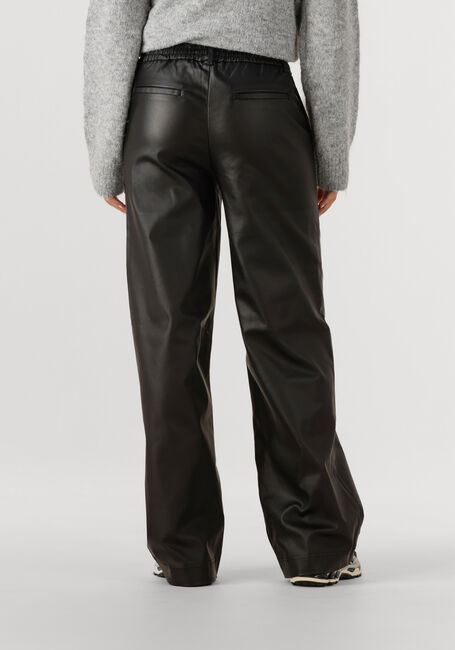 Schwarze OBJECT Weite Hose OBJMELBA LISA WIDE COATED PANT - large
