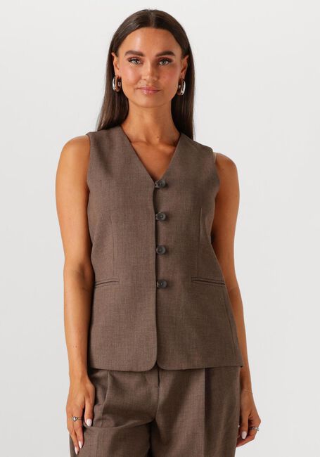 Braune MSCH COPENHAGEN Gilet MSCHROSINA MICHELLE WAISTCOAT - large