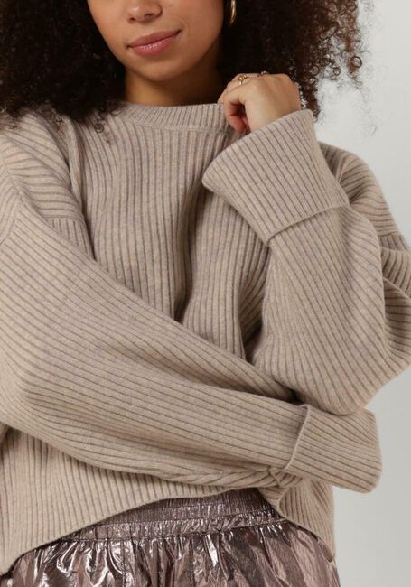 Sand CO'COUTURE Pullover ROW BOX KNIT O-KNIT - large
