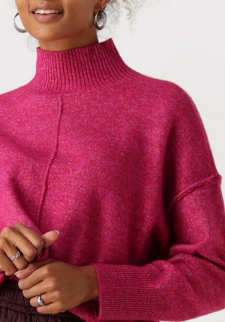 Fuchsie Y.A.S. Pullover YASBALIS LS HIGH NECK KNIT - large