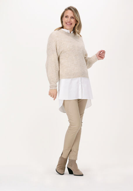 Beige MSCH COPENHAGEN Pullover CHEANNA ALPACA RIB PULLOVER - large