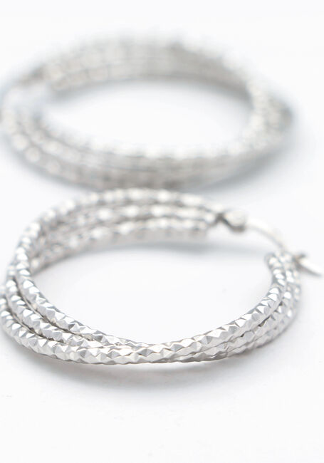 Silberfarbig NOTRE-V Ohrringe EARRING DOUBLE RING - large