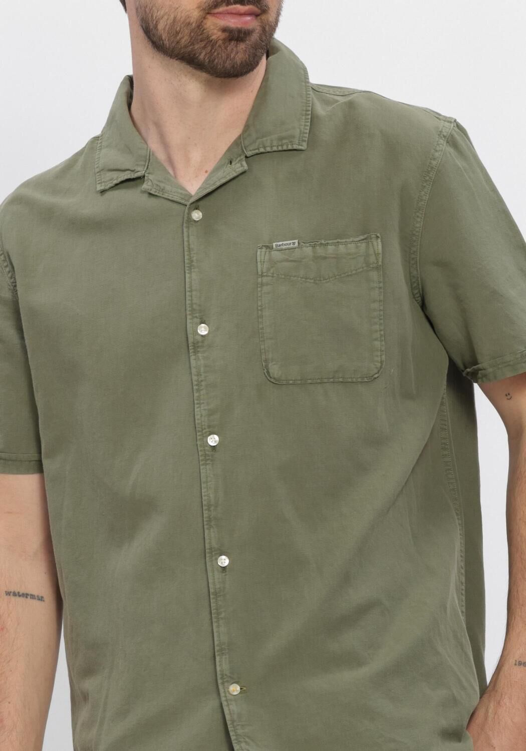 Gr&uuml;ne BARBOUR Casual-Oberhemd LANDKEY OVERDYED - large