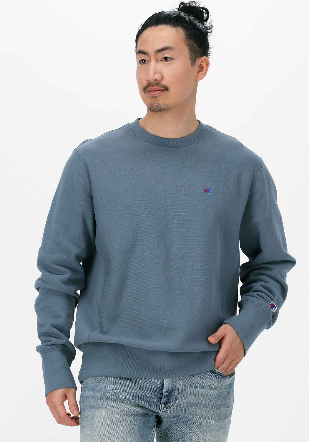 hellblau champion sweatshirt crewneck sweatshirt