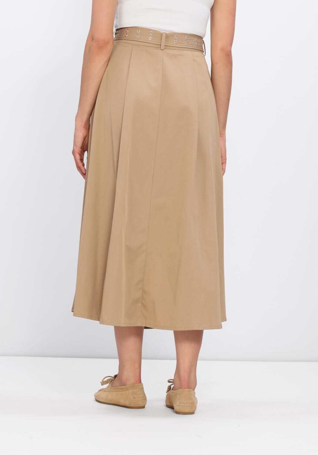 Camelfarbene Y.A.S. R&ouml;cke YASTIMALA HW LONG TRENCH SKIRT - large