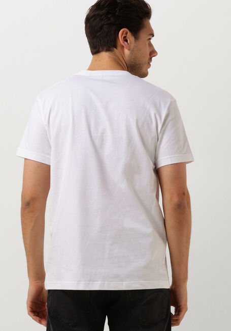 Weiße CALVIN KLEIN T-shirt CK EMBRO BADGE TEE - large