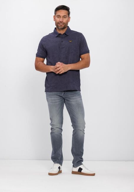 Blaue PME LEGEND Polo-Shirt JACQUARD JERSEY - large