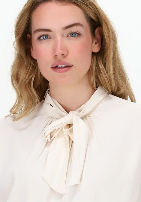 Weiße SUMMUM Blusen TOP BOW TIE FLUID VISCOSE - large