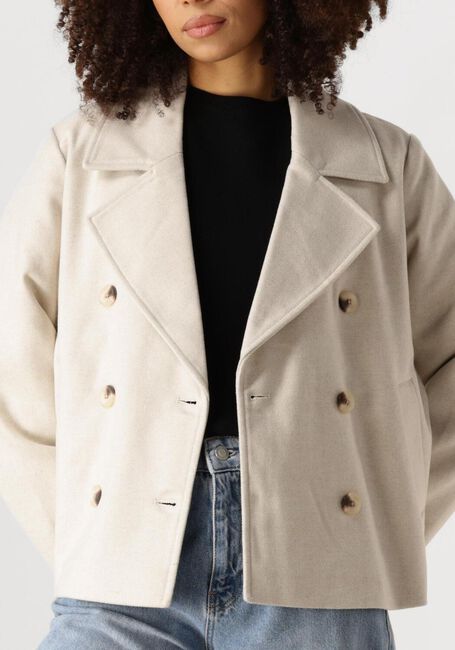 Creme OBJECT Jack OBJKEILY SHORT JACKET - large