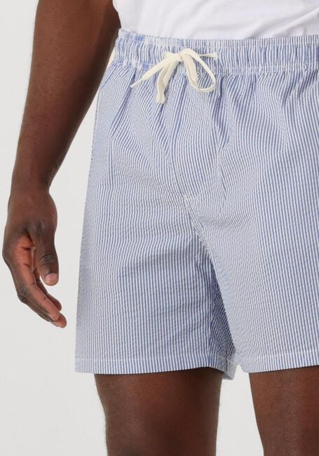 Weiße SELECTED HOMME Badehosen SLHCOOPER-SEERSUCKER SWIMSHORTS - large