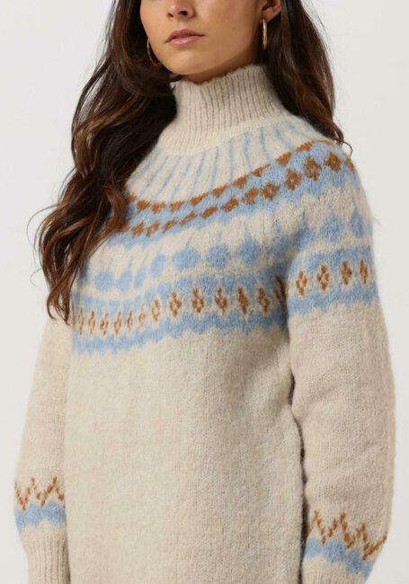 Blaue Y.A.S. Midikleid YASISTA LS KNIT DRESS - large