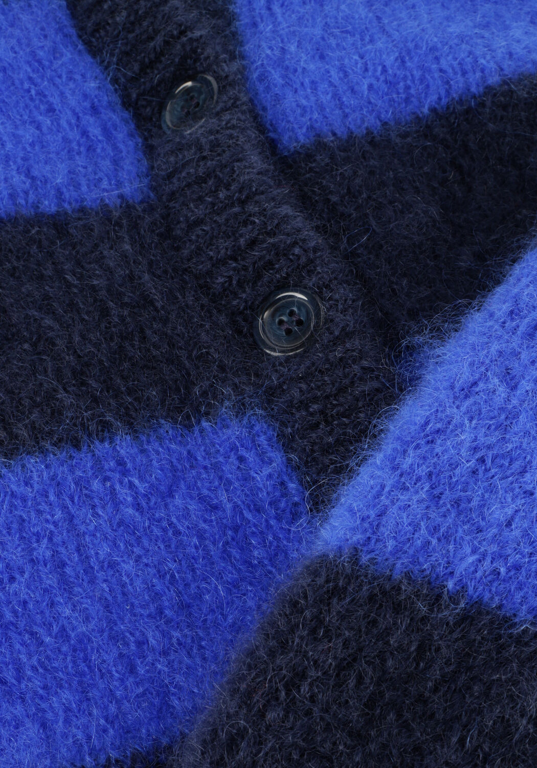 Blaue BY-BAR Strickjacke SIAN STRIPE CARDIGAN - large