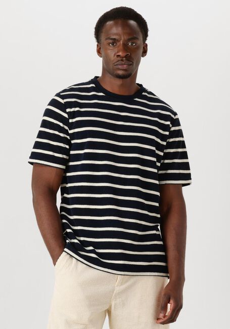 Schwarze ANERKJENDT T-shirt AKKIKKI FROTTE STRIPE TEE - large