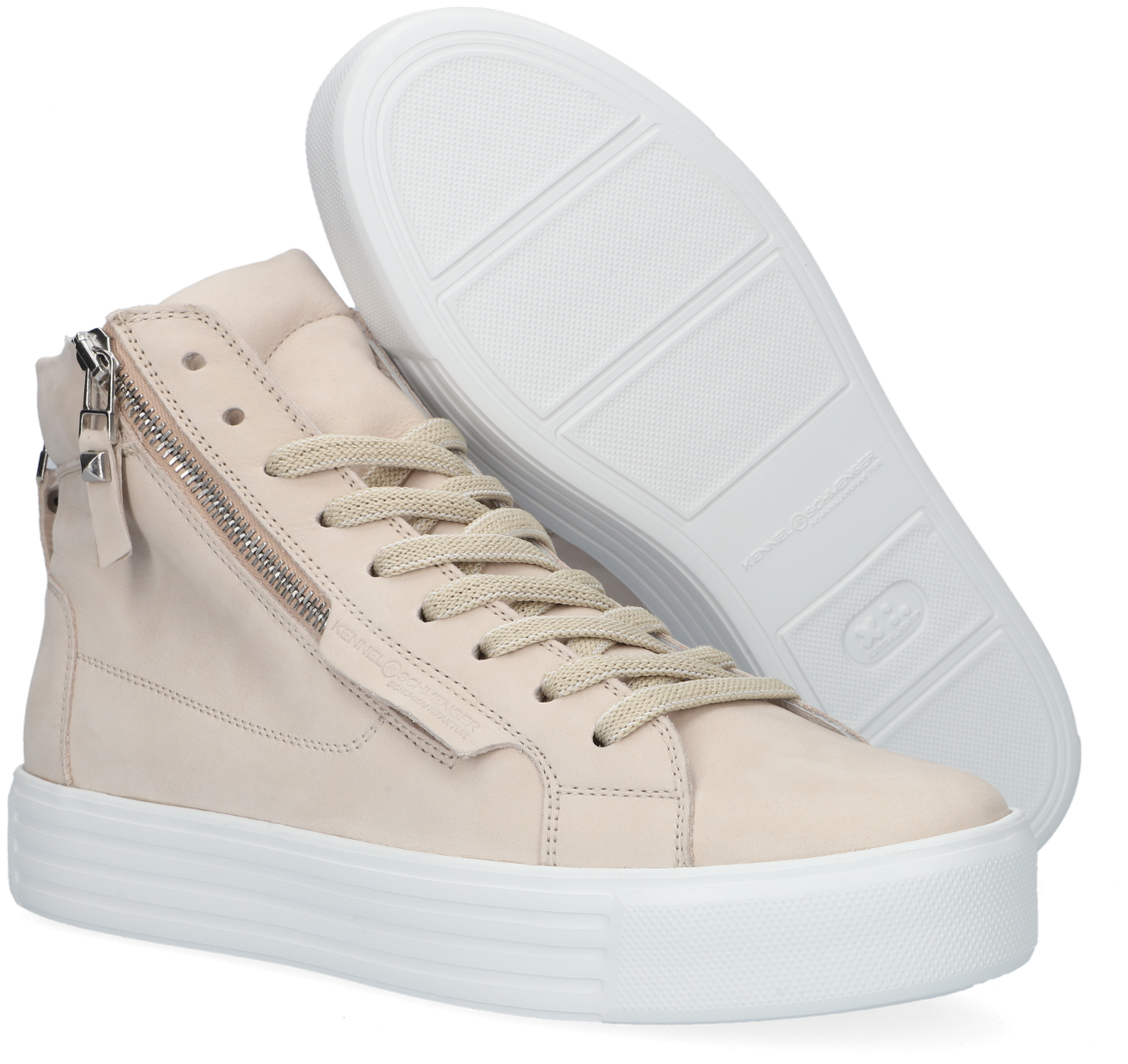 Cognacfarbene KENNEL & SCHMENGER Sneaker high 14370 Omoda