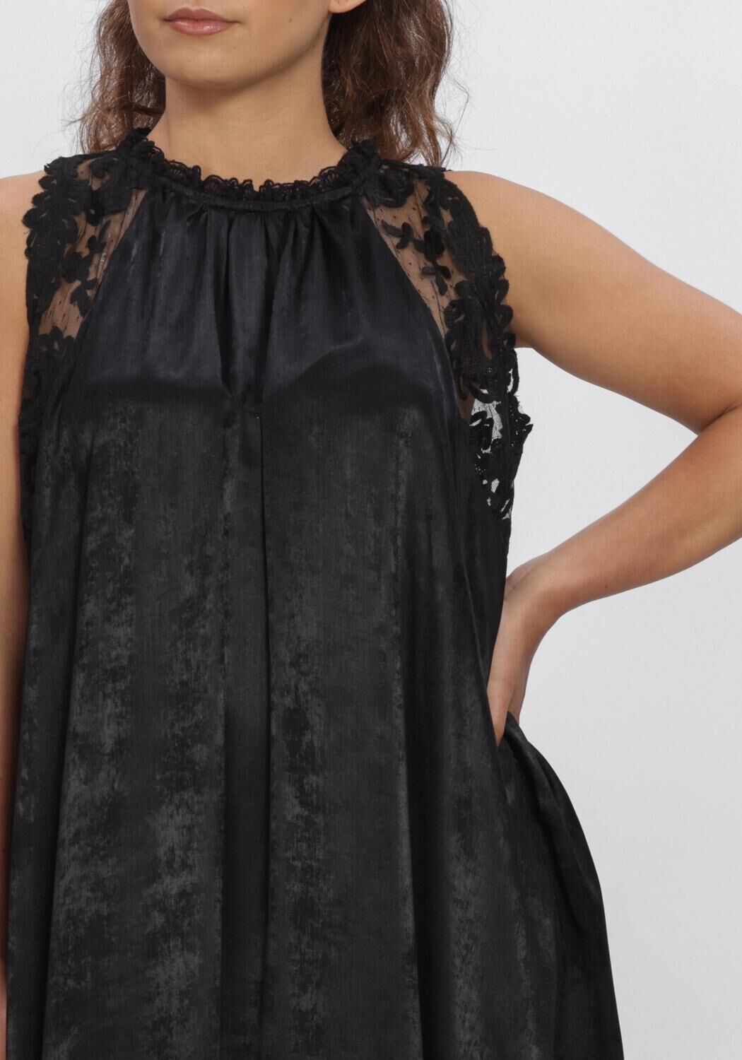 Schwarze SUMMUM Kleider DRESS SATIN - large