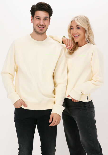 Beige SCOTCH & SODA Sweatshirt UNISEX - CREW NECK SWEATER IN  - large