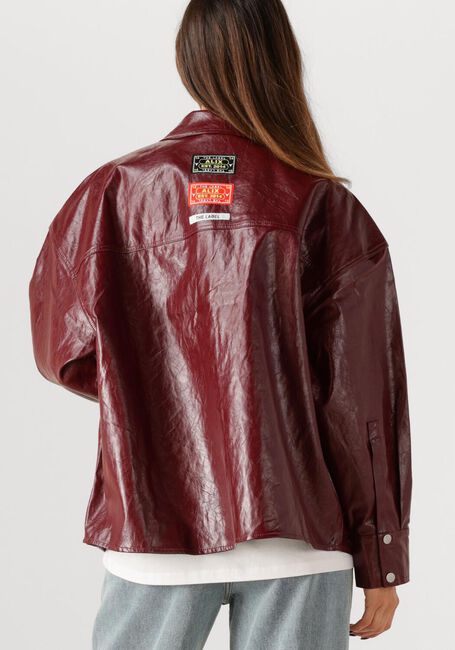 Bordeaux ALIX THE LABEL Blusen FAUX LEATHER BLOUSE - large