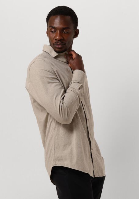 Beige PROFUOMO Klassisches Oberhemd SHIRT CUTAWAY SC COTTON LINNEN - large
