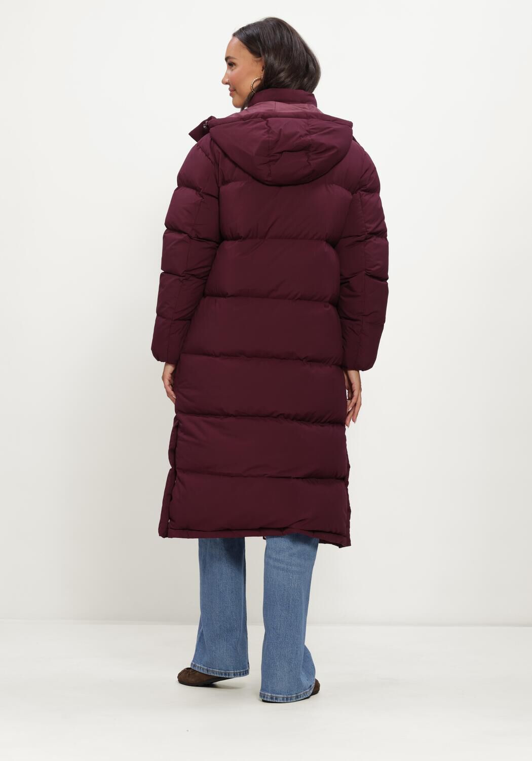 Bordeaux TOMMY JEANS Wattierte Jack TJW ALASKA LONG PUFFER - large